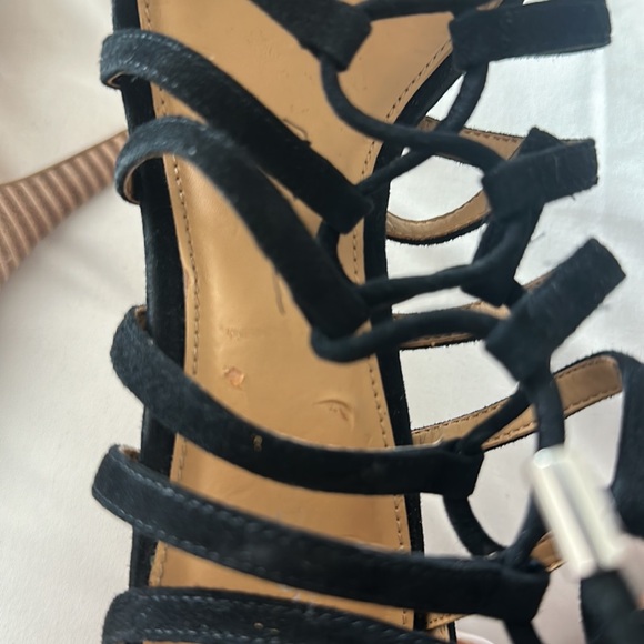 Coach Salvadora Black Suede Lace up Sandal - SIZE 8.5 - Picture 11 of 12